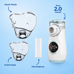 Breathe Clear in Minutes | Quiet Portable Nebulizer for Kids & Adults