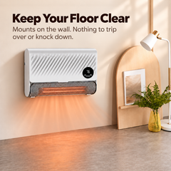 Calefactor de Pared con Termostato y Control Remoto