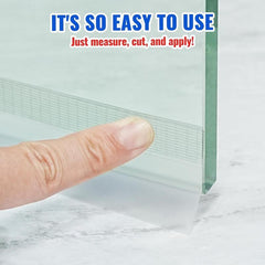 Draft Seal Strip | Transparent Silicone Weather Stripping